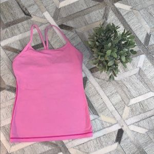 lululemon athletica Tops - Lululemon Tank w/Built in Bra Pink lululemon athletica Tops - Lululemon Tank w/Built in Bra Pink